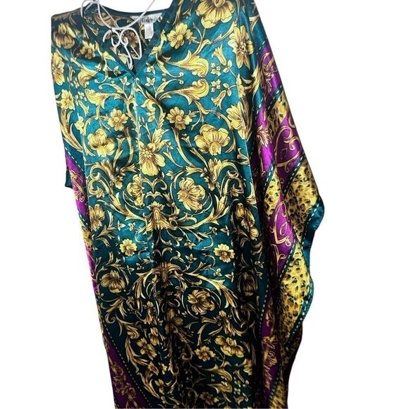 NEW WITH TAGS VINTAGE 90's boho WINLAR kaftan long maxi dress casual one size fi - Picture 9 of 14